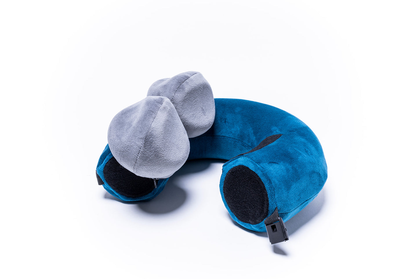 Pieceful Pillow - Teal Grey