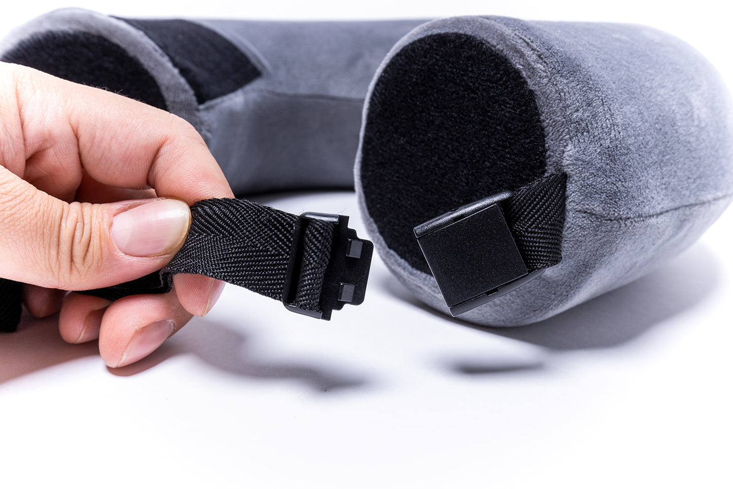 Pieceful Pillow - Grey Black